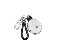 ontto Alu Car Key fob Cover Keychain fit for BMW MINI Cooper F54 Clubman F55 F56 F57 F60 Countryman Leather 3 buttons Smart Key Shell Case key holder bag keyring protection accessories White