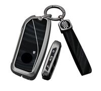 ontto Car key case cover fit for BMW 2 5 7 Series i5 G60 i7 G70 X1 iX1 X2 iX2 XM G09 X5 G05 X6 X7 key holder keyring key chain Brushed keyless go Smart Key fob Shell Accessories 4 buttons Black B