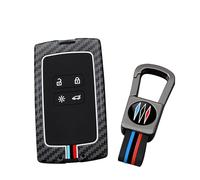 ontto Car Key Case Cover For Renault 4/5 E-Tech Clio 5 Capture Scenic Megane 4 Austral Koleos Zoe Kangoo Arkana 4 Button Structured Metal Protective Shell