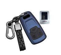 ontto Car Key Case Remote Control Cover for Audi A4 B98 S4 RS4 A5 F5 RS5 A6 A7 A8 D5 Q2 Q5 Q7 SQ5 SQ7 TT TTRS R8 Plastic Key Cover Key Case Blue