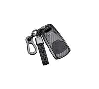 ontto Car Key Case Remote Control Cover for Audi A4 B98 S4 RS4 A5 F5 RS5 A6 A7 A8 D5 Q2 Q5 Q7 SQ5 SQ7 TT TTRS R8 Plastic Key Cover Key Case Carbon Fibre Black