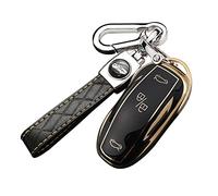 ontto Car key fob cover fit for Tesla Model X Smart Key case TPU Remote Key Holder keyring Key Shell keychain protector Accessories Black