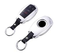 ontto Car Key Fob Cover Keyring fit for Bentley Bentayga 2018 Continental GT accessories Aluminum Alloy Keyless Key Case Remote key Shell key Holder Protection Silver B