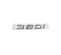 ontto Chrome Silver ABS Car Number Letters Word Boot Rear Emblem Badge Sticker Letter Trunk Cover for 3 Series 318i 320i 323i 325i 328d Decoration Accessories Sticker