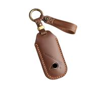 ontto Cowhide Car key cover fit for BMW MINI One Cooper S F66 PHEV JCW Countryman Aceman 2023 2024 2025 4 buttons key holder handmade leather case keyring keychain Smart Shell Accessories Brown