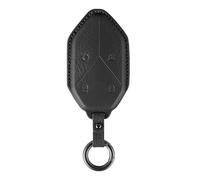 ontto Goat Leather Car Key fob Cover fit for BYD Formula Leopard 5 Super 3 5 8 9 DM-I MAX Ultra 2023 2024 2025 Smart Key case keyring Shell Key holder keychain Accessories 4 buttons Black