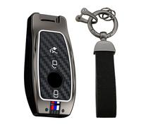 ontto Key Case Car Key Case Protective Cover Luminous Silicone Case Fits Mercedes A B C E G S Class GLA GLC GLE CLA CLE AMG E200 W177 W205 W213 X118 Key Fob 3-Button C Black