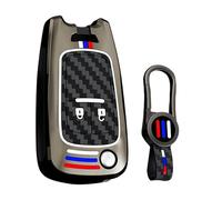 ontto Key Case Car Key Case Protective Luminous Silicone Case Compatible with Opel Adam Astra J Insignia Mokka Zafira C Corsa D E Cascada Meriva Karl Key Ring 2 Buttons Black