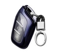 ontto Key Case Car Key Cover Fits MG MG6 ZS HS EV EZS EHS MG3 MG4 MG5 GS MG7 GT 2015-2023 TPU Key Case Cover for Roewe RX5 I6 Key Fob 3 Buttons Accessories-A Black