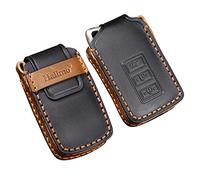 ontto key case fit for Lexus IS ES GS LX NX RC RX GS-F IS-F RC-F IS200 IS250 IS300 NX300h LX570 RX350 RX450h LS460 LX570 Leather Remote Key Fob Cover Keyring Accessories keychain key holder Black A