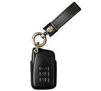 ontto Key Fob Cover fit for Lexus IS ES GS LX NX RC RX GS-F IS-F RC-F IS200 IS250 IS300 NX300h LX570 RX350 RX450h LS460 LX570 3-Buttons leather Key Case Keychain Keyring Accessories Black