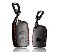 ontto Leather Car Key Case fit for Lexus IS ES GS LX NX RC RX GS-F IS-F RC-F IS200 IS250 IS300 NX300h LX570 RX350 RX450h LS460 key fob cover keyring Key holder Keychain Accessories 3 Buttons Black