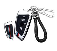 ontto Metal Car key fob cover case Fit for Bmw F20 G20 G30 X1 X3 X4 X5 G05 X6 X7 G11 F15 F16 G01 G02 F48 keyring Silicone Key Shell Holder bag keychain Accessories 4 button Silver