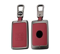 ontto Metal key case suitable for Mitsubishi ASX Colt 2024 2025 2026 | Protective Key Case for Renault Megane E-Tech Rafale Alpine A290 GTS A390 Metal Case 4 Buttons Red