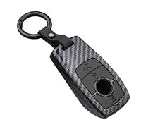 ontto Plastic Car Key fob Cover fit for Mercedes Benz A C E S G Class GLC CLE CLA GLB GLS W177 W205 W213 W222 X167 AMG Smart key case keyring accessories key Holder shell bag keychain Carbon Black