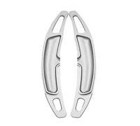 ontto Set of 2 Steering Wheel Shift Paddle Extension Gear Paddle Fits Porsche Panamera Macan Cayenne 718 911 Spyder 918 Boxster 2019 2020 Metal Paddle Shifter Extensions Interior Decoration Silver