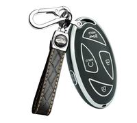 ontto TPU Car key fob cover Fit for Hyundai Grandeur GN7 Grand Prix Kona Ev Ioniq 6 Nuovo 2023 2024 Smart Key Case Shell 5 buttons key Holder keychain keyring Protector Accessories Black B