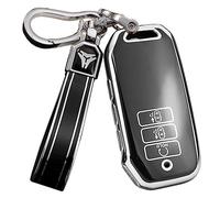 ontto TPU Car key fob cover Fit for Kia 2022 Sportage 2023 Niro Hybrid 2021 Sorento MQ4 2022 EV6 GT-Line K8 V6 Smart key case Shell Holder bag keychain keyring Accessories 7 buttons Black B
