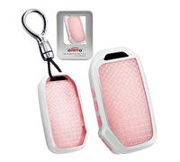 ontto TPU Crystal Car Key Case Key Case Fits Sorento Sportage 4 NQ5 Soul 2022 NIRO HEV 2021 Proceed GT 2020 Stonic 2024 Key Case Protective Cover with Key Fob Pink