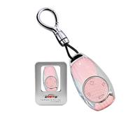 ontto TPU Crystal for Leap Engine Car Key Case Key Cover Fits Leapmotor T03 S01 C11 C01 Key Cover Protective Key Ring Accessories 4 Buttons A Pink