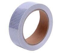 ONTWIE 1in x 16.5ft Reflective Tape, Silver Marine Safety Warning Tape Waterproof, Solas Grade Pressure Sensitive Adhesive Film for Automobile, Bike, Truck, RV