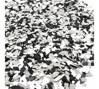 ONTWIE 900 G / 2 LB Decorative Color Chips Epoxy Floor Flakes Garage Concrete Paint Garage Epoxy Floor Coating Flakes for Home Improvement (Black, Light Grey, White)