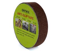 ONTWIE Anti Slip Tape 33ft x 1in, Safety Track Skid Tape Adhesive for Stairs, Safety, Tread Step, Indoor, Outdoor (Brown)