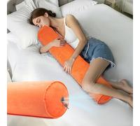 ONTYZZ Inflatable Long Body Pillow Adults Children Bolster for Hugging Sleeping Back Neck Support Side Sleeper Cuddle Round Pillow
