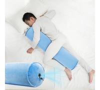 ONTYZZ Inflatable Long Body Pillow Adults Children Bolster for Hugging Sleeping Back Neck Support Side Sleeper Cuddle Round Pillow