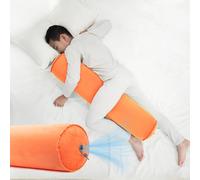 ONTYZZ Inflatable Long Body Pillow Adults Children Bolster for Hugging Sleeping Back Neck Support Side Sleeper Cuddle Round Pillow