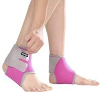 ONTYZZ Kids Ankle Bandage 1 Pair Adjustable Ankle Brace Protect Elastic Children Ankle Support for Football Basketball Cycling Running Dancing Ankle Guards Pink/S