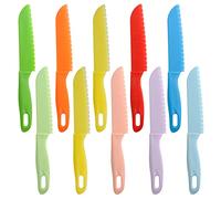 ONUPGO 10 Pieces Kids Kitchen Knife Set - Toddler Plastic Cooking Knife
