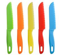 ONUPGO 5 Pieces Kids Chef Nylon Knife, Fruit Knife or Salad Bowl