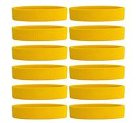 ONUPGO Sweatband Headband Men & Women - 3PCS Sports Headbands Moisture Wicking Athletic Cotton Terry Cloth Sweatband Sweat Absorbing Head Band (12 Headbands - Yellow)