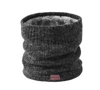 Onvavient Winter Neck Warmer Fleece Snood for Men Women, Lined Thick Neck Gaiter Face Scarf Mask, Windproof Thermal Knitted Neck Snood Scarf for Ski Running Cycling Motocycle Sports