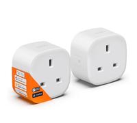 Onvis Matter Smart Plug, Thread Socket Works with Apple Home, Alexa, Google Home, SmartThings, Remote Control & Automate Appliances, Schedule & Timer, Fast Responsive, Extend Thread network (2 Pack)