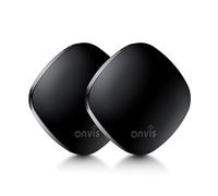 Onvis Smart Item Tracker, Bluetooth Key Finder Works with Apple Find My (iOS Only), Worldwide Locator for Pet, Suitcases, Luggage, IP67 Waterproof, 3-Years Battery Life, MFi Certified (2 Pack)