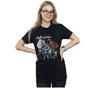 Onward Character Collage Cotton Boyfriend T-Shirt Disney Black XXXL