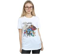 Onward Character Collage Cotton Boyfriend T-Shirt Disney White XL