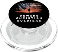 Onward Christian Soldiers - Faith Vintage Flag USA Graphic PopSockets PopGrip for MagSafe