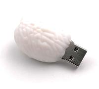 Onwomania Brain Brain Thinking White USB Stick USB Flash Drive 128GB Usb 3.0