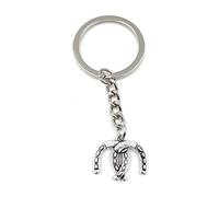 Onwomania Onlineworld2013 Horseshoe keyring double 2 silver metal pendant charm