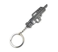 Onwomania Onlineworld2013 Key Chain Submachine Gun Uzi Gun Metal Pendant Charm