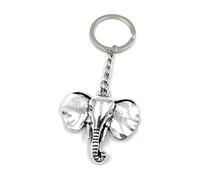 Onwomania Onlineworld2013 Key Chain Walking Elephant Silver Metal Pendant Charm