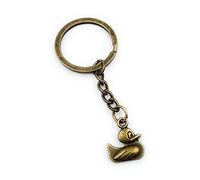 Onwomania Onlineworld2013 Key Ring Bronze Duck Mallard Duck Metal Pendant Charm