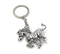 Onwomania Onlineworld2013 Keyring Zebra Animal Steppe Horse Bergzebra Metal Pendant Charm