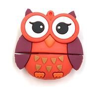 Onwomania Owl Bird in Red Big Eyes Funny USB Stick 32 GB USB 3.0 memory stick data carrier