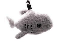 Onwomania Plush/cuddly/fabric animal keychain shark gray fish 11 cm