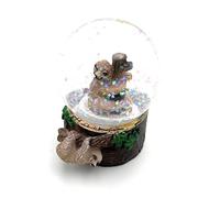 Onwomania Sloth Cute Height 6.5 cm Snow Globe Glitter Ball Shake Ball Multicoloured