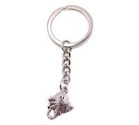 Onwomania Stingray Sea Animal Keyring Metal Lucky Charm in Aluminium Gift Box, Ideal as a Gift, silver, One Size
